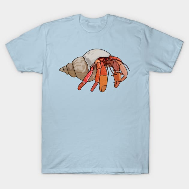 Hermit crab cartoon illustration T-Shirt by Miss Cartoon